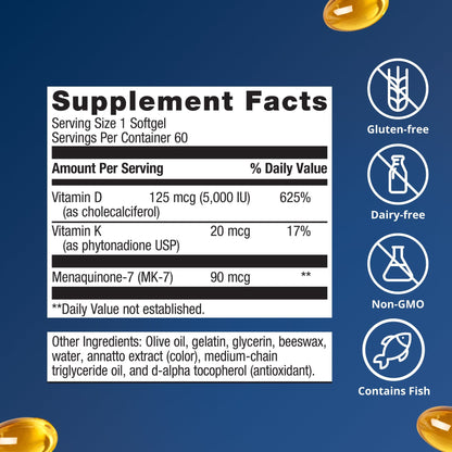 Vitamin D3 5000 + K