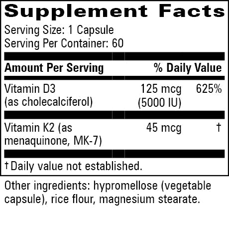 Vitamin D3 5,000IU with K2
