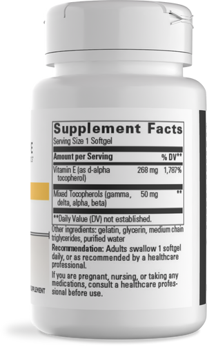 Nature's Way® | Vitamin E - right side of pack Sku:76756