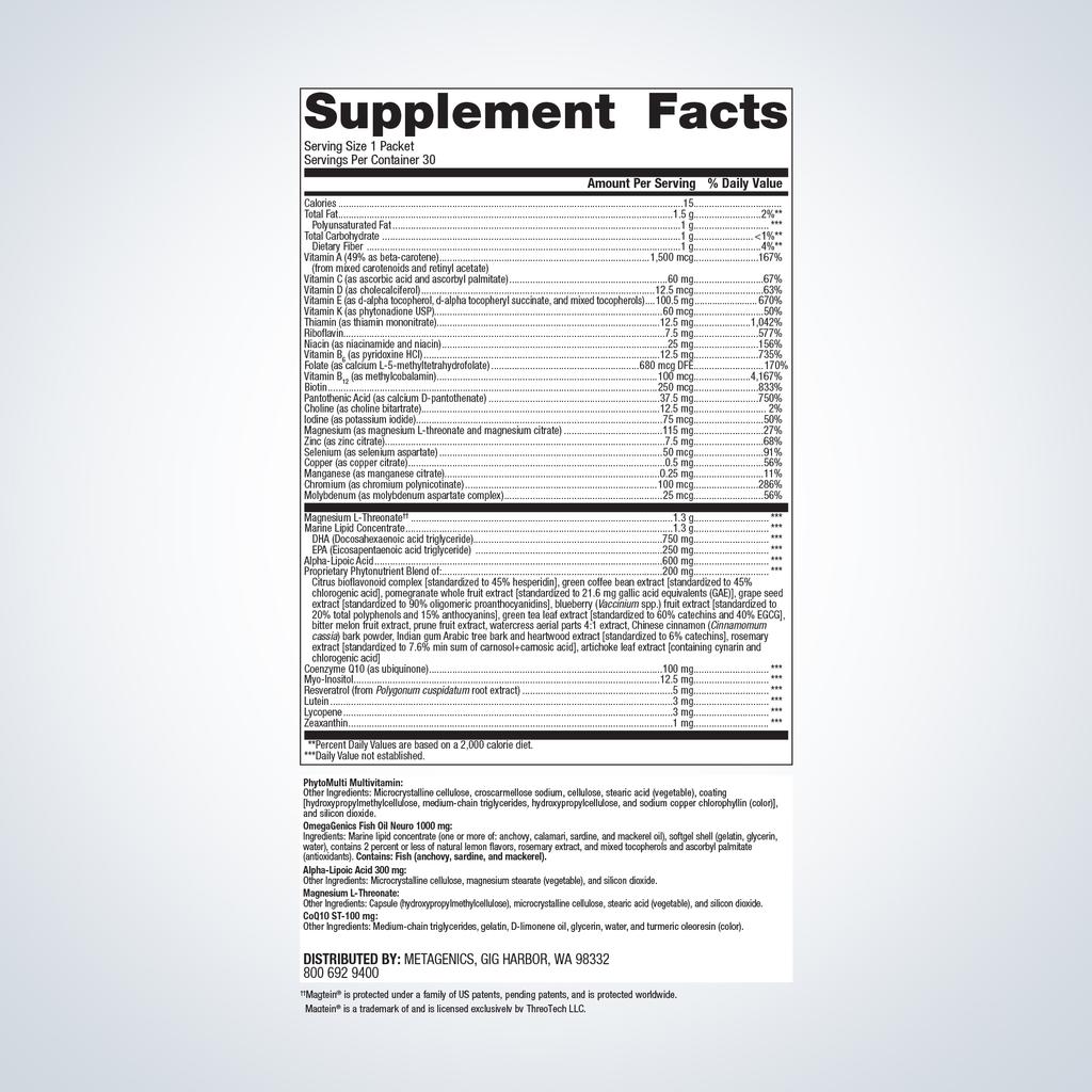 Wellness Essentials® Brain Health Daily Packs