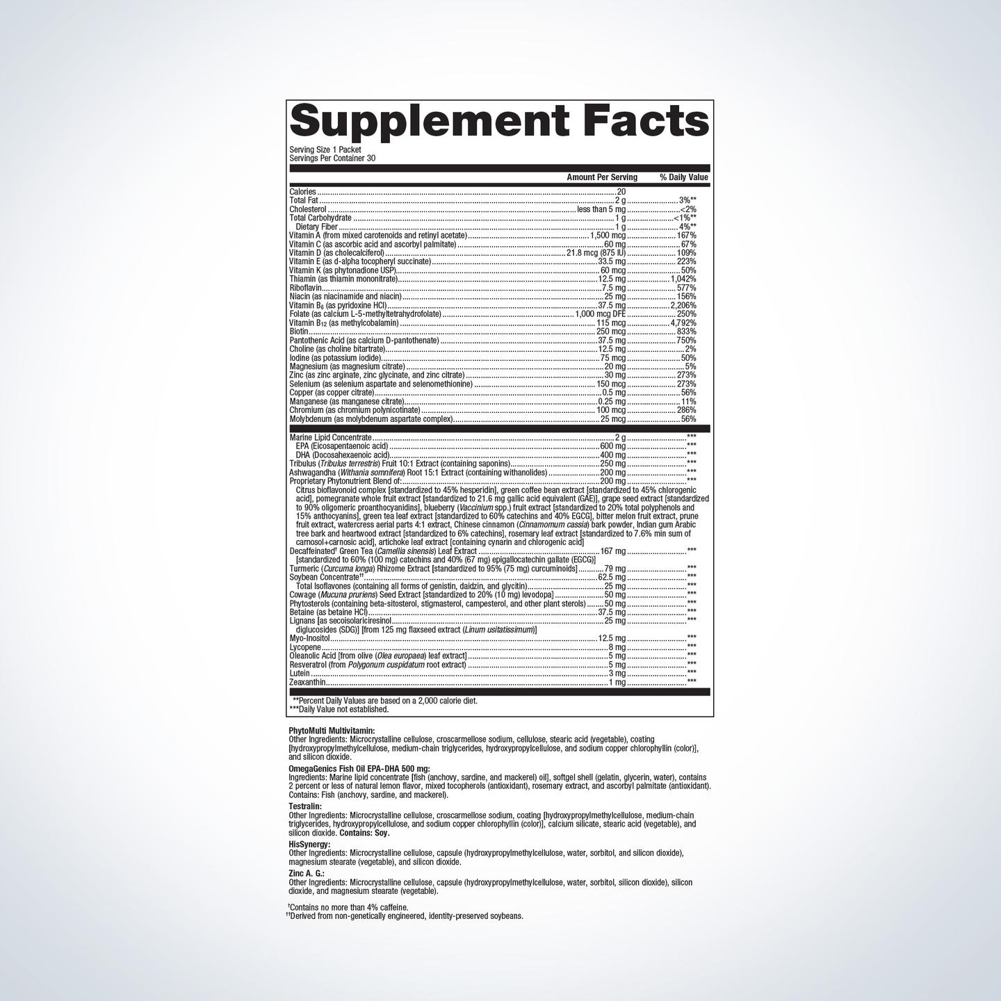 Wellness Essentials® Men's Vitality Daily Packs