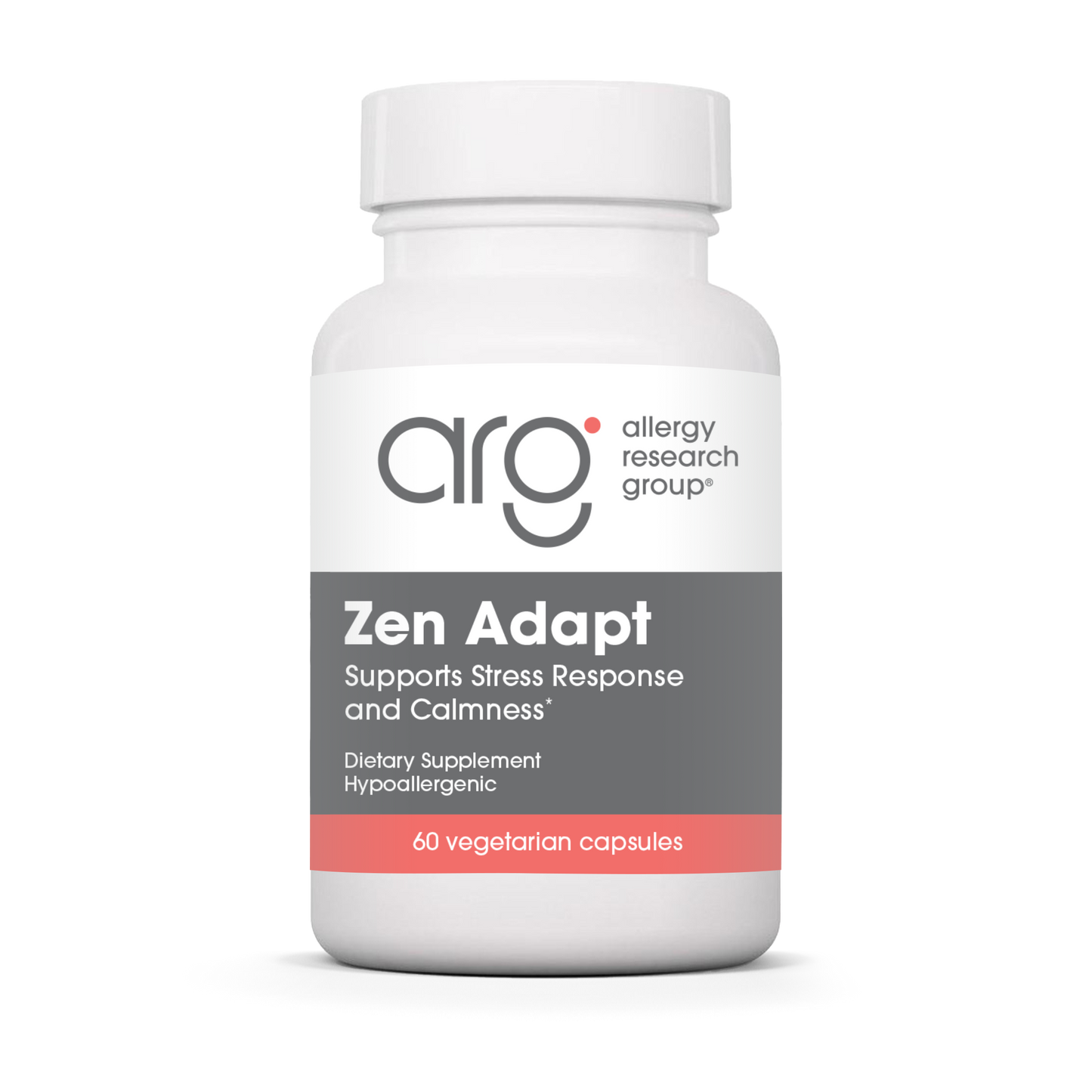 Allergy Research Group Zen Adapt - 60 vegetarian capsules bottle front label