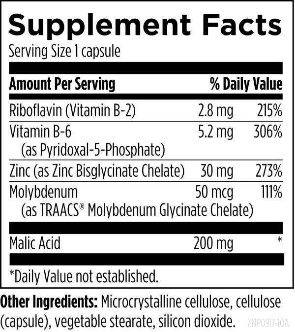 Zinc Supreme™ supplement facts image